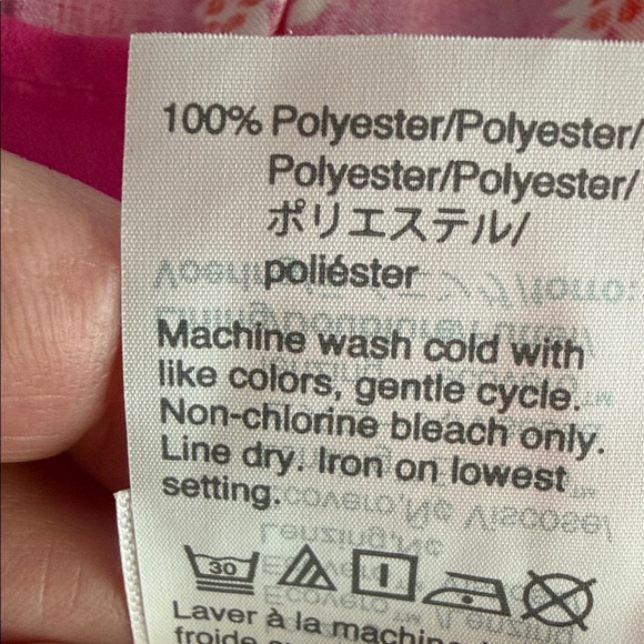 J. Crew Dress Size 2 Ruffle V Neck Mini Dress Pink White Floral Flirty Girly - Picture 11 of 11